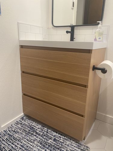 Customer photo review of Monterey Modern Vanity