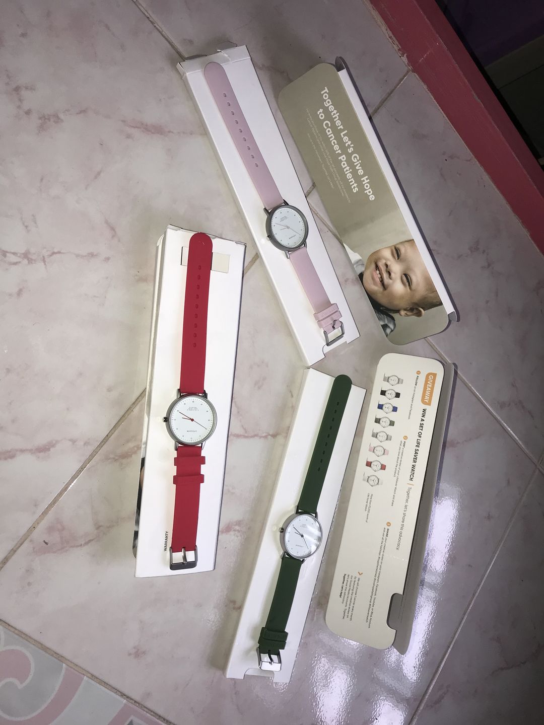 Customer photo review of Life Saver Watch 4.0 – Pink