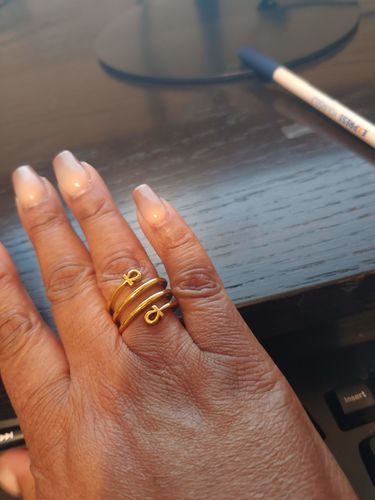Customer photo review of ANKH Coil Ring