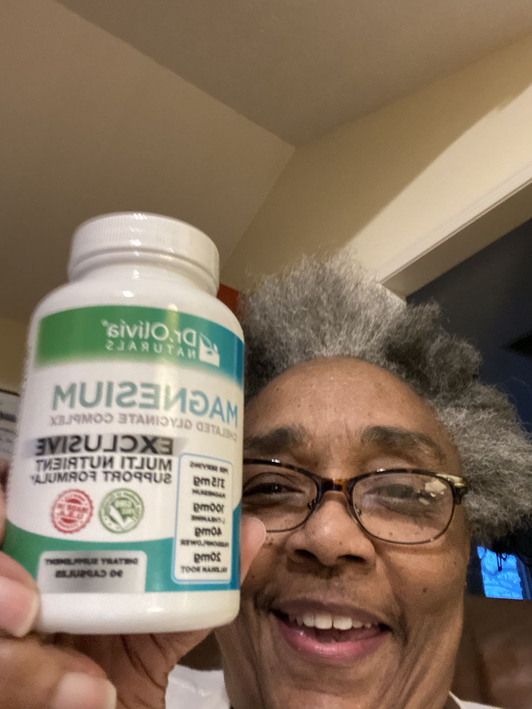 Customer photo review of Magnesium Glycinate - Chelated Complex
