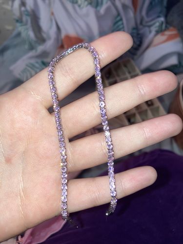 Customer photo review of Babygirl Tennis Anklet