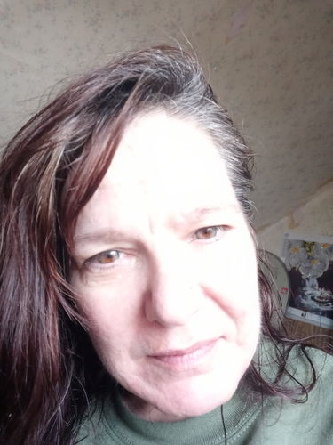 Customer photo review of Cotton Eye Green Prescription Colored Contact Lenses