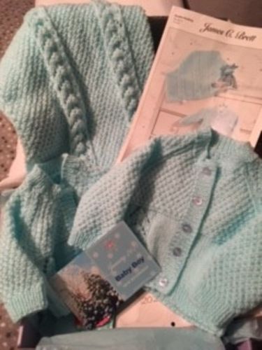 Customer photo review of Baby Mystery Knitting Box