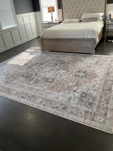 Customer photo review of Distressed Vintage Cezanne Blush Area Rug