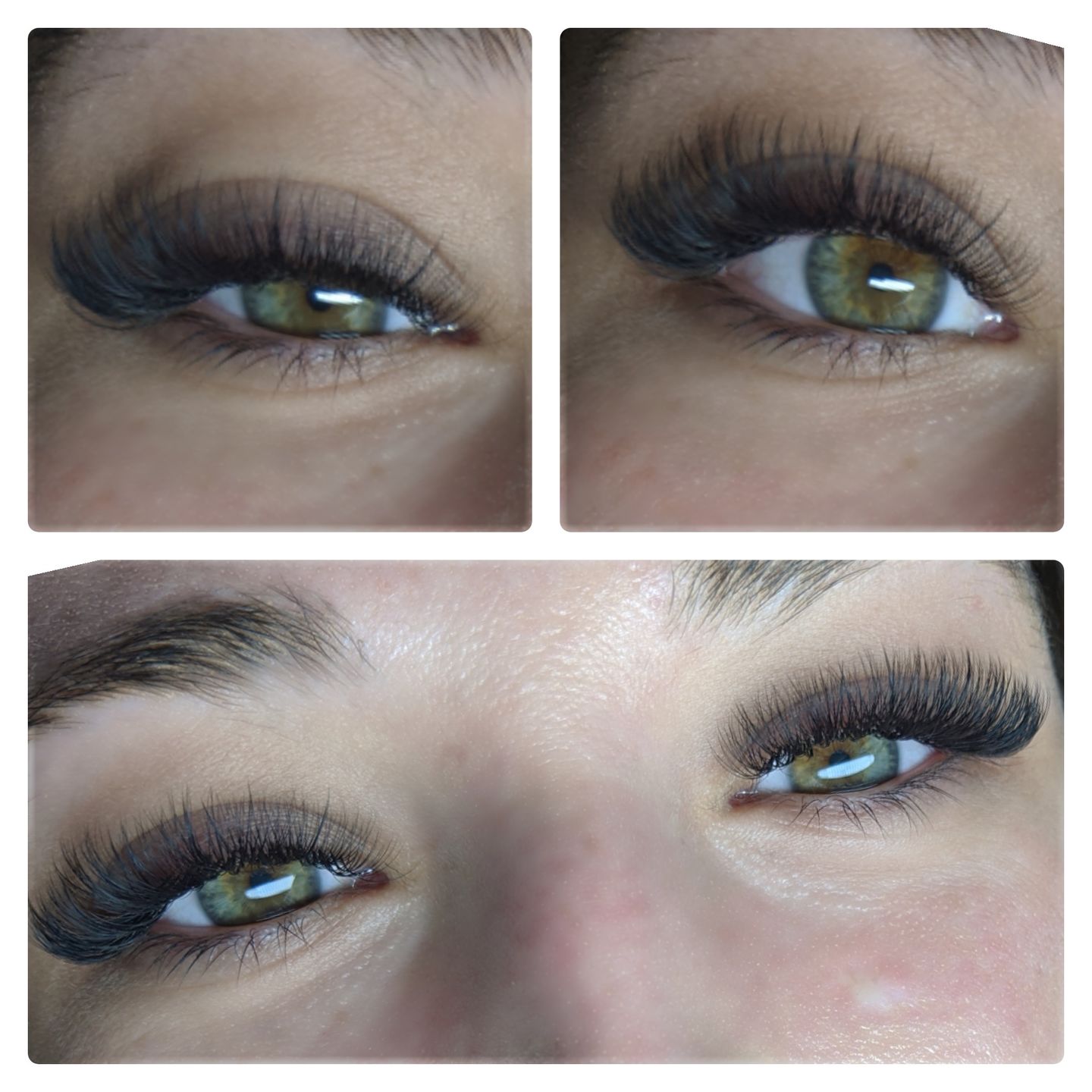 Customer photo review of 0.07 CASHMERE NOIR COLLECTION VOLUME LASHES SINGLE LENGTH 8-18MM