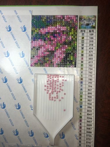 Customer photo review of 5D Diamond Painting Fantasy Wasserfall
