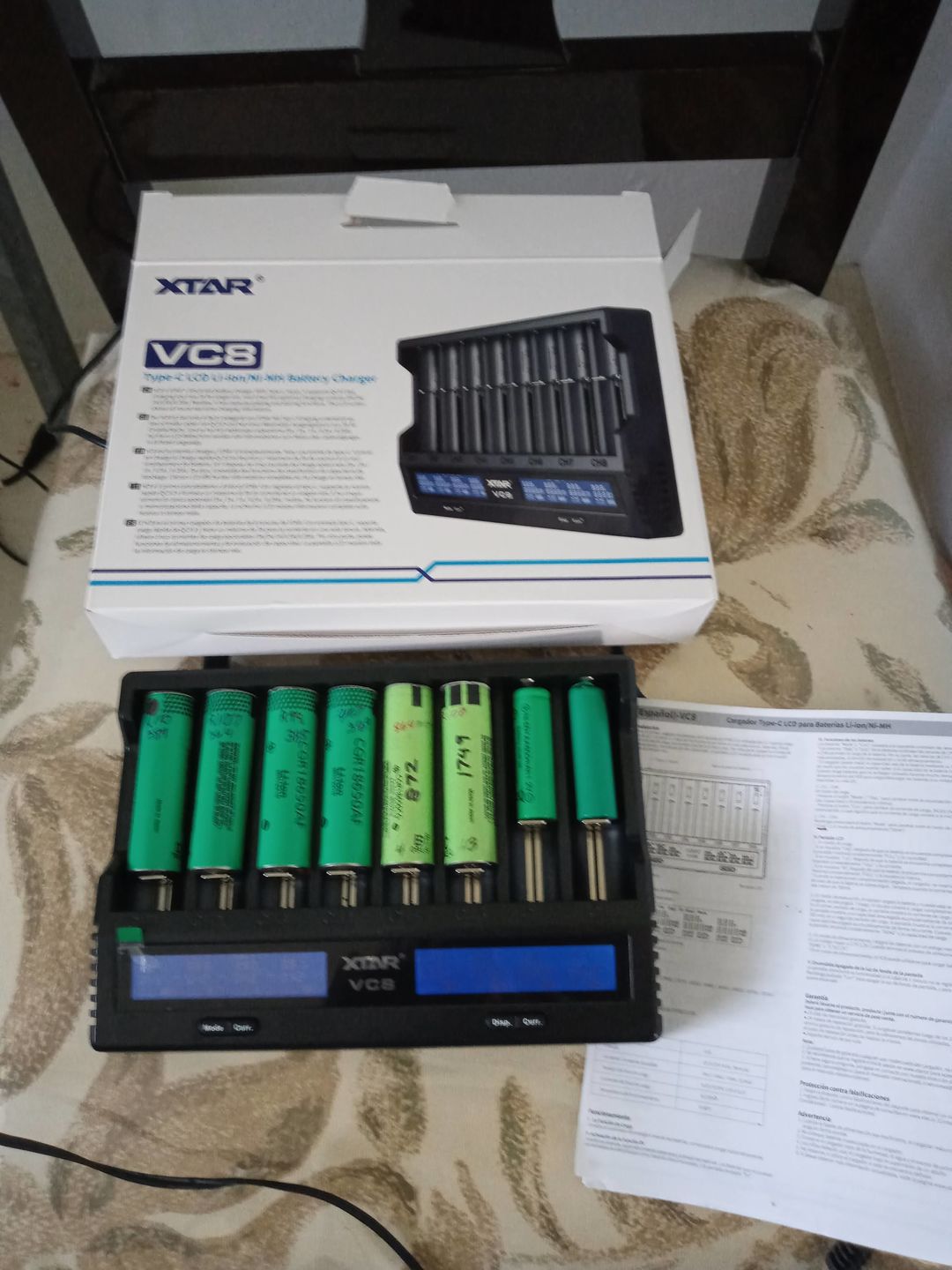 Customer photo review of XTAR VC8 8 Bay Smart Li-ion Battery Charger