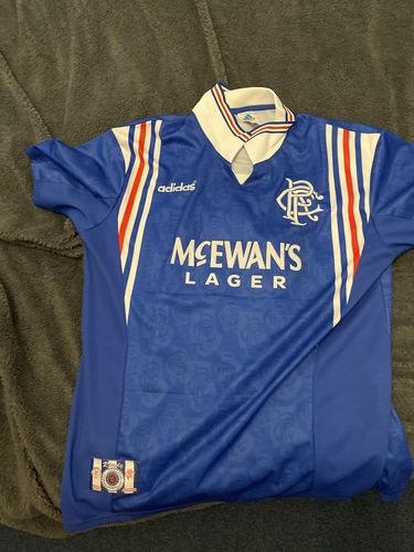 Customer photo review of Glasgow Rangers 1996/97 Home kit