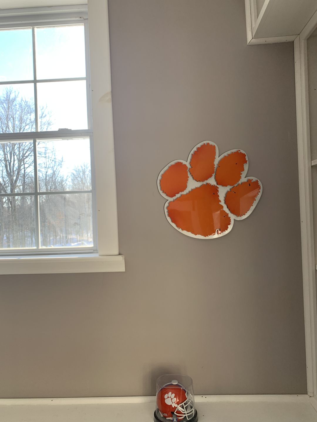 Customer photo review of Clemson University Paw Orange on Brushed 3D Vintage CLOSE OUT