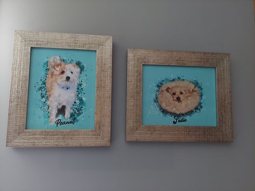 Customer photo review of Personalized Pet Art