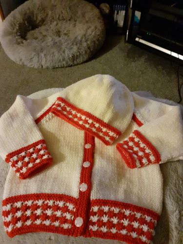 Customer photo review of Baby Mystery Knitting Box