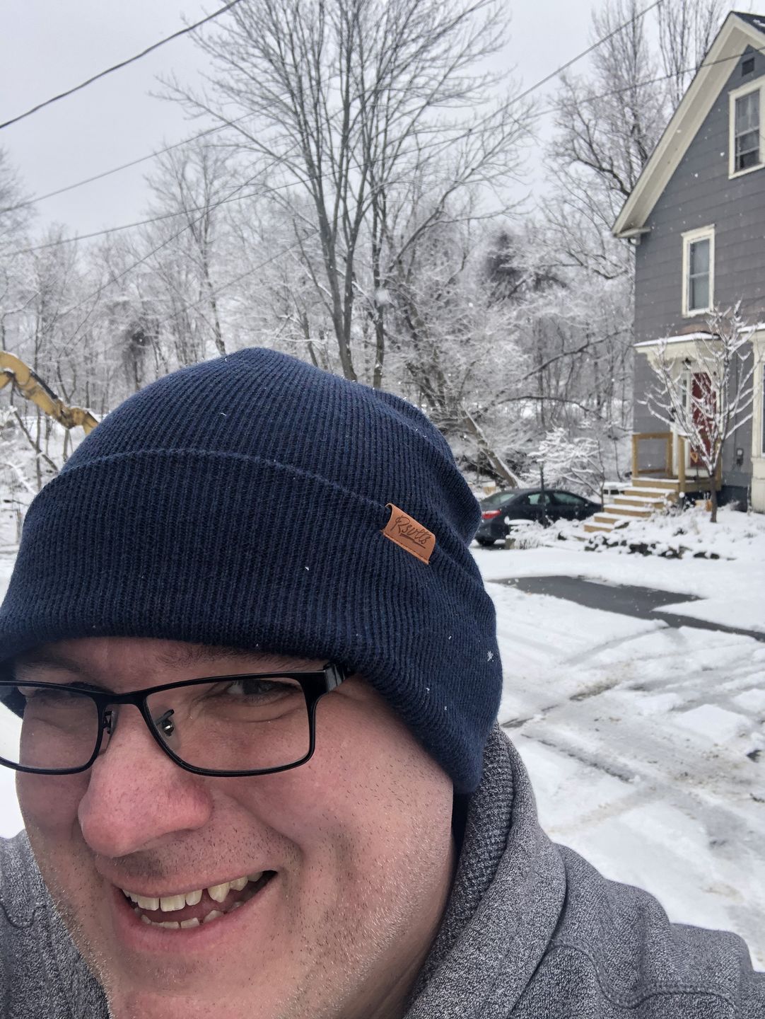 Customer photo review of Classic Blend RSVLTS Navy Beanie