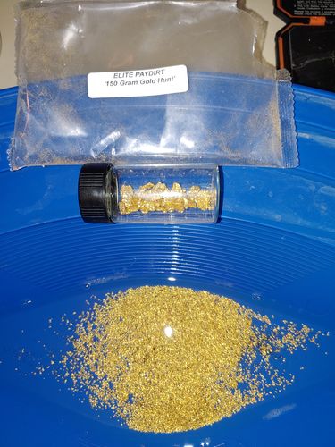 Customer photo review of *BOGO* '150 GRAM GOLD HUNT' - ELITE Gold Paydirt Panning Concentrates