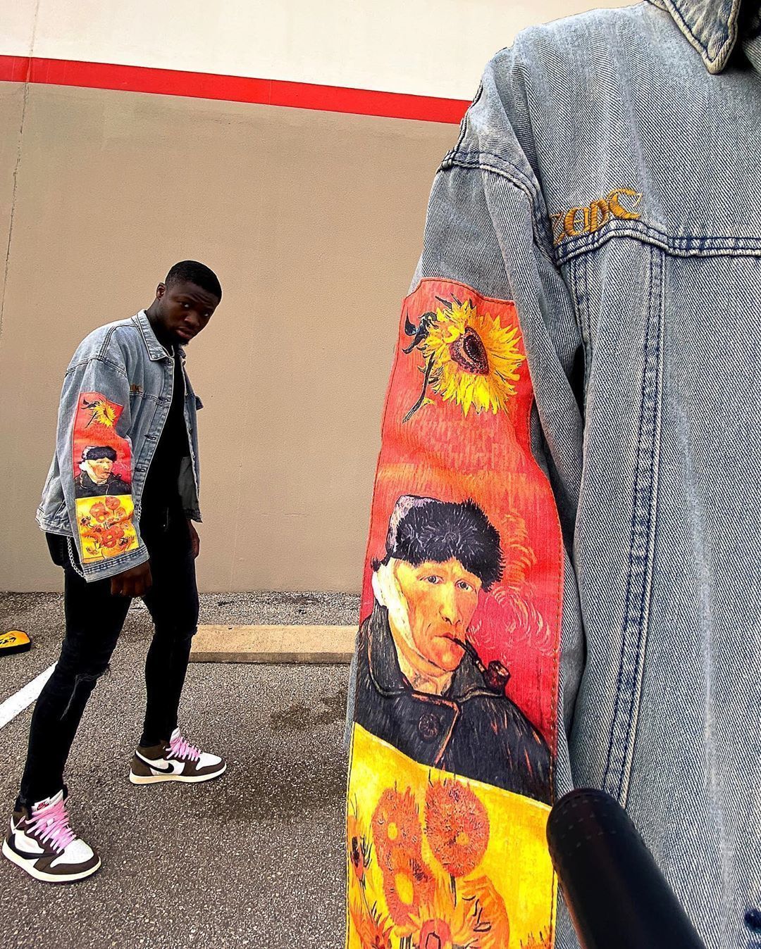Customer photo review of Van Gogh Denim Jacket