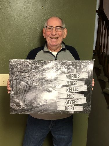 Customer photo review of Autumn Road V2 Family Names Premium Canvas