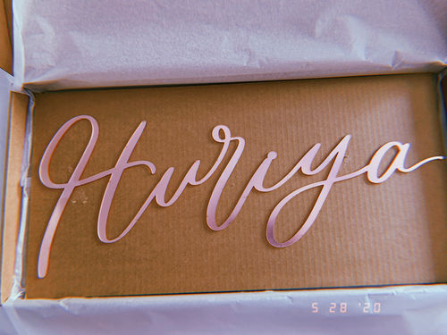 Customer photo review of CUSTOM NAME PLAQUE