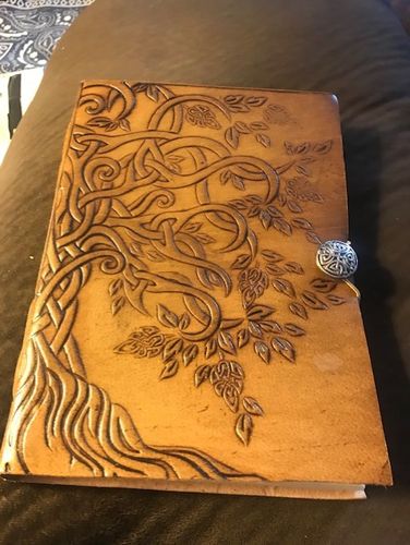 Customer photo review of Leather Journal with Button Closure - Various Styles