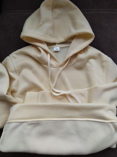 Customer photo review of Brand Men's  Solid Color Hoodies Sweatshirts Leisure Pullover