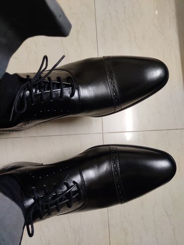 Customer photo review of Cap Toe Oxfords - Black