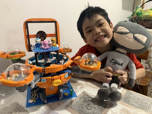 Customer photo review of Personalized Superhero Leyadoll with Gift Bag - 2 Skin Tones Boy Plush Doll Super Hero Batman