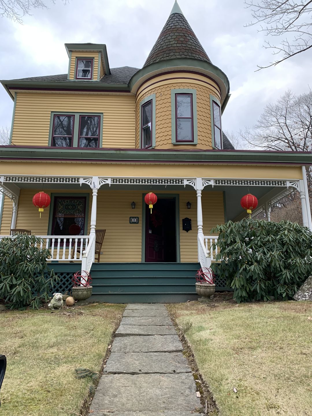 Customer photo review of 14" Red Traditional Nylon Chinese Lantern w/Tassel