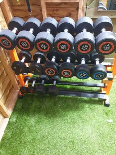 Customer photo review of 5 Pairs(10 x Dumbbells)  Palladium Dumbbells Set 27.5 to 37.5kg