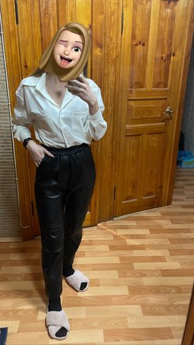 Customer photo review of Women Blouse Tops Elegant Workwear Female Tops blusas femme 2020 Spring