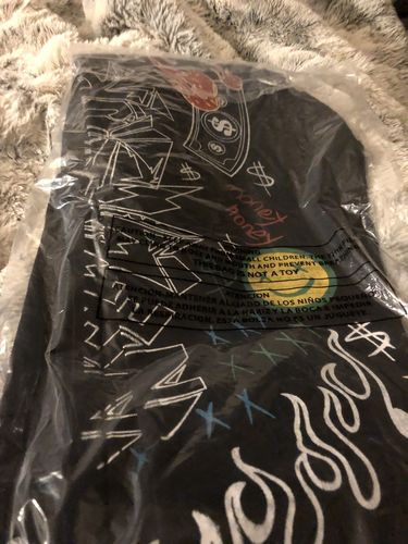 Customer photo review of Graffiti Print Liftoff Skinny Fit Denim Black (M4977T)