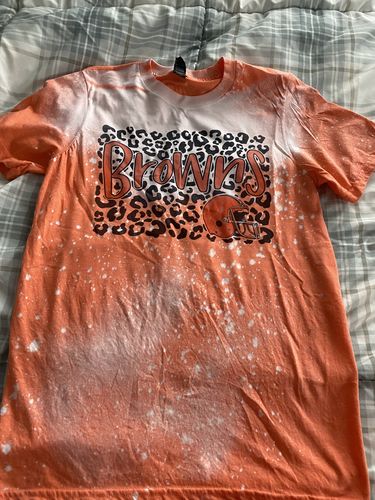 Customer photo review of Cleveland Browns Leopard Football Shirt