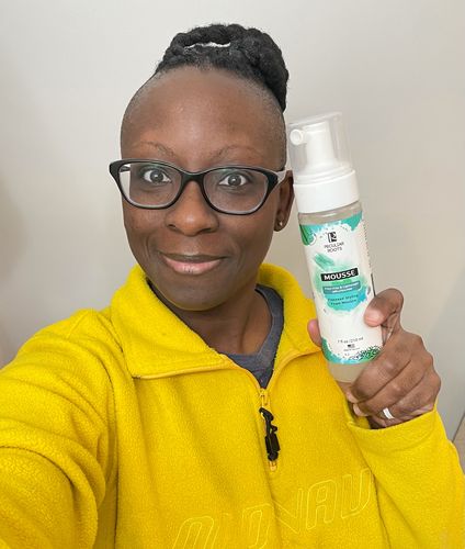 Customer photo review of Flaxseed Styling Foam Mousse | 7 oz 20.00% Off Auto renew