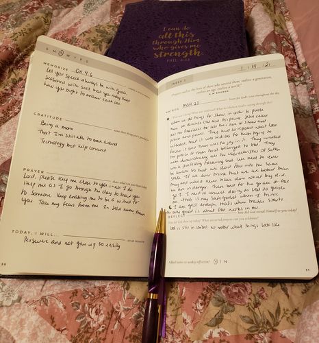 Customer photo review of Daily Kairos Prayer Journal