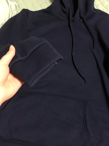 Customer photo review of Brand Men's  Solid Color Hoodies Sweatshirts Leisure Pullover