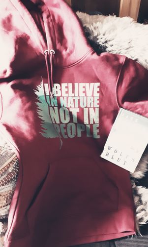 Customer photo review of I BELIEVE IN NATURE - Unisex Bio Hoodie (PREMIUM)