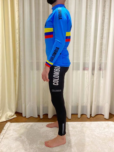 Customer photo review of Team Colombia Men Long Sleeve Cycling Jersey