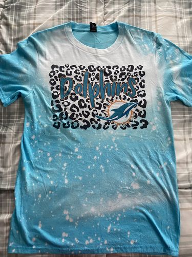 Customer photo review of Miami Dolphins Leopard Football Shirt