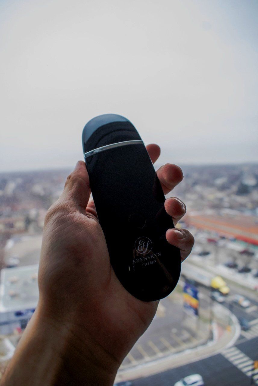 Customer photo review of EvenSkyn® Cosmo: Ultrasonic Facial Cleanser & Scrubber