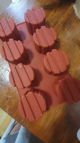 Customer photo review of Moule Silicone - Chocolat Rainuré
