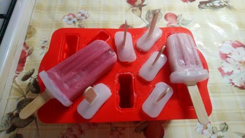 Customer photo review of Moule Silicone Glace à l'eau (x12)