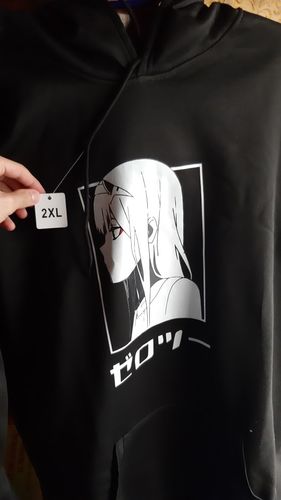 Customer photo review of Kawaii Style Zero Two Hoodie