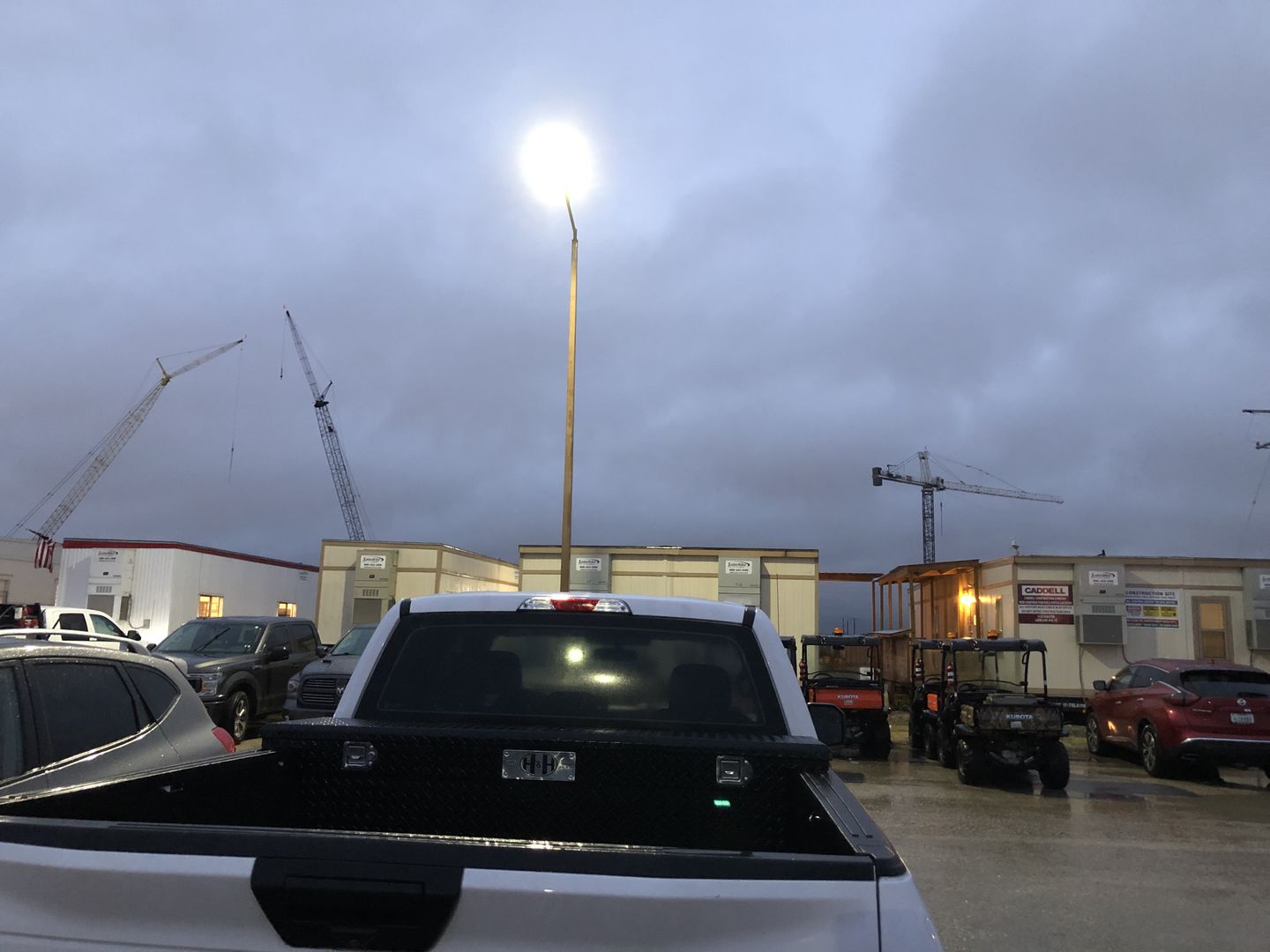 Customer photo review of 150W LED Pole Light With Photocell & Motion Sensor ; 5700K ; Universal Mount ; Bronze AC100-277V