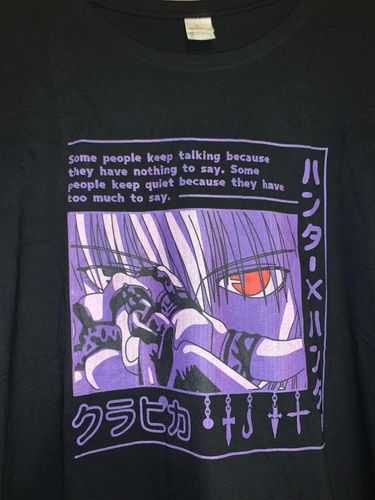 Customer photo review of Kurapika - Scarlet Eyes Tee