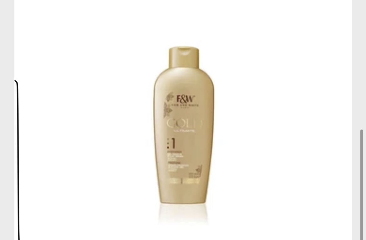 Customer photo review of Fair and White 1: Gold Argan Shower Gel 1000ml / 33.81 fl Oz