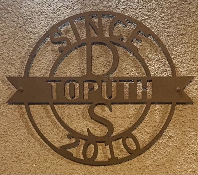 Customer photo review of Rund-Monogramm "Supreme " aus edlem Stahl Initialen (personalisierbar)