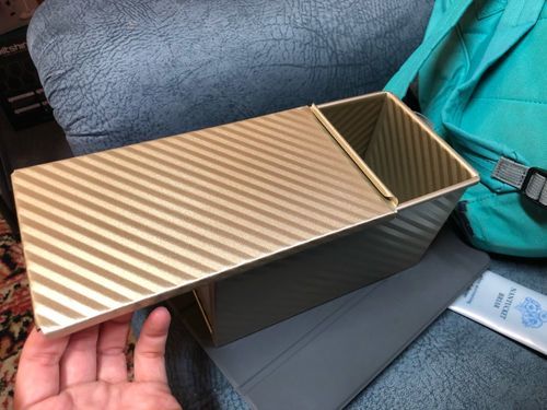 Customer photo review of Moule Pain de Mie Acier Inox avec Couvercle