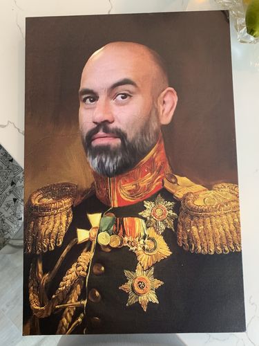 Customer photo review of The Veteran - Custom Canvas