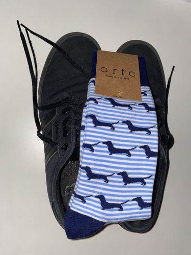 Customer photo review of Blue Stripe Dachies