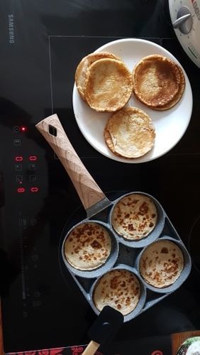 Customer photo review of Poele à Blinis ou Pancake Carrée - Feux à Induction