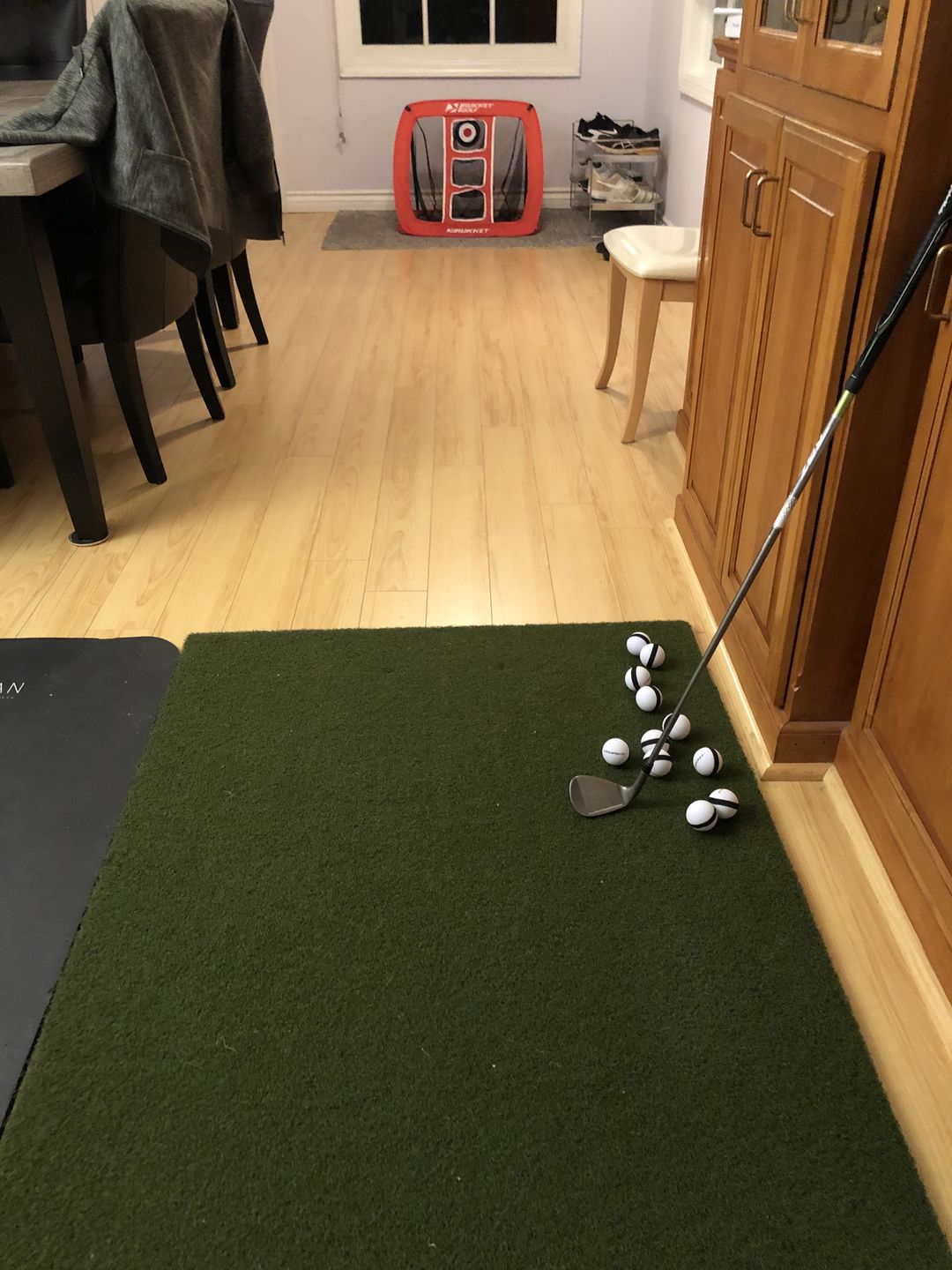 Customer photo review of FairwayHero Golf Mat | Portable Golf Hitting Practice Mat