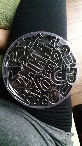 Customer photo review of Emporte Piece Biscuit - Chiffres et Lettres
