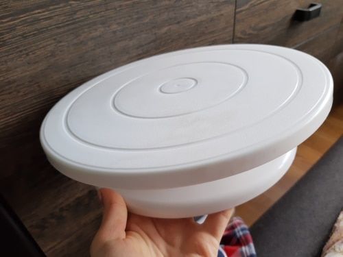 Customer photo review of Plateau tournant pour Deco Gâteau